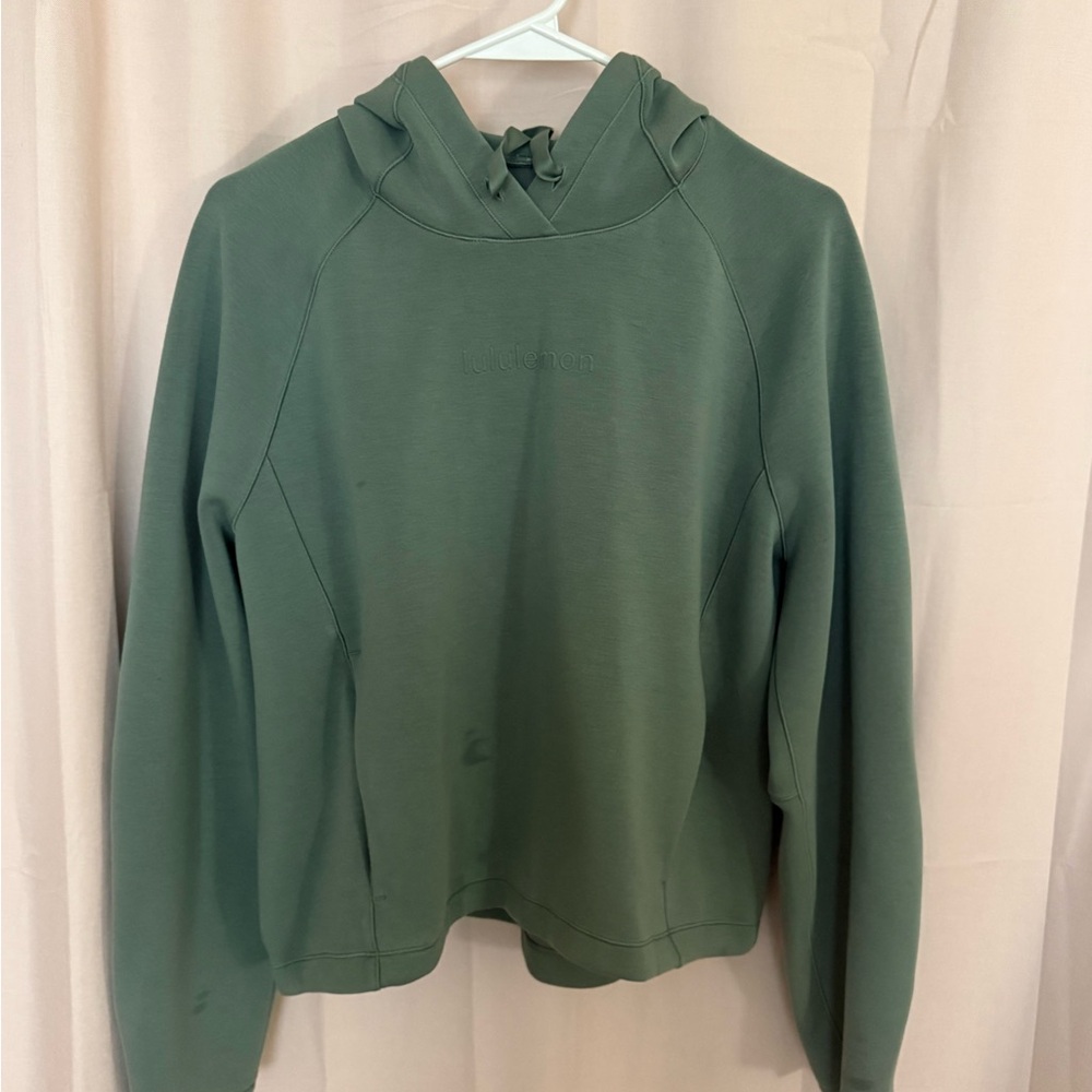 lululemon athletica Olive Green Hooded Pullover Sweatshirt